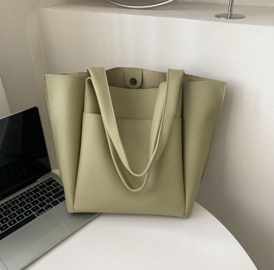 Duża Torebka Damska Shopper Minimalistyczna Elegancka