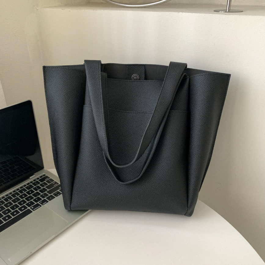 Duża Torebka Damska Shopper Minimalistyczna Elegancka