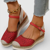 Espadryle na Koturnie z Regulowanym Paskiem