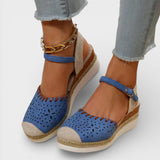 Espadryle na Koturnie z Regulowanym Paskiem