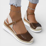 Espadryle na Koturnie z Regulowanym Paskiem
