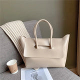 Elegancka torebka damska shopper minimalistyczna duża na ramię