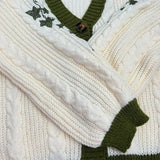 Damski kardigan pleciony oversize zapinany stylowy casual