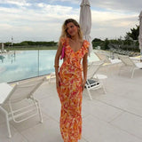 Sukienka Maxi w Kwiatowy Print