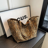 Torba Shopper Damska W Panterkę Duża Pojemna Stylowa