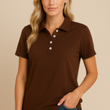 Damska koszulka polo klasyczna bawełniana elegancka casual
