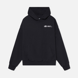 Bluza oversize z kapturem, nadrukiem i kieszenią kangurką