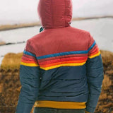 Pikowana Kurtka Outdoorowa w Stylu Retro