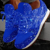 Błyszczące Sneakersy Damskie Brokatowe do Stylowych Stylizacji