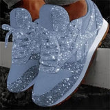 Błyszczące Sneakersy Damskie Brokatowe do Stylowych Stylizacji