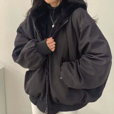 Kurtka oversize zimowa ciepła stylowa puchowa casual