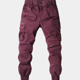 Męskie Spodnie Cargo Jogger Kieszenie Taktyczne Styl Streetwear