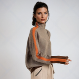 Damski Sweter Jesienny Zielony