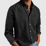 Męska Koszula Casual Slim Fit z Kieszenią Uniwersalny Styl