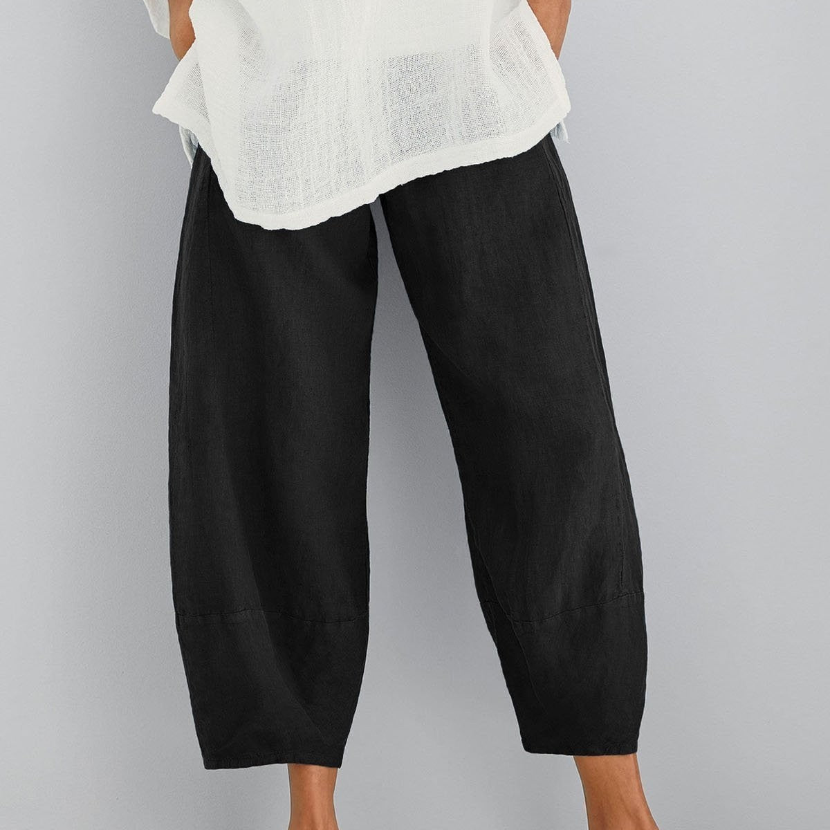 Luźne Spodnie Damskie Oversize z Szeroką Nogawką Styl Casual