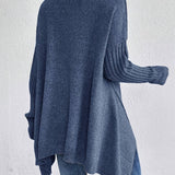 Damski Sweter Jesienny Elegancki Zielony