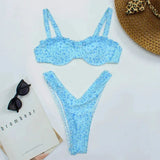 Dwuczęściowy Bikini z Trójkątnym Stanikiem