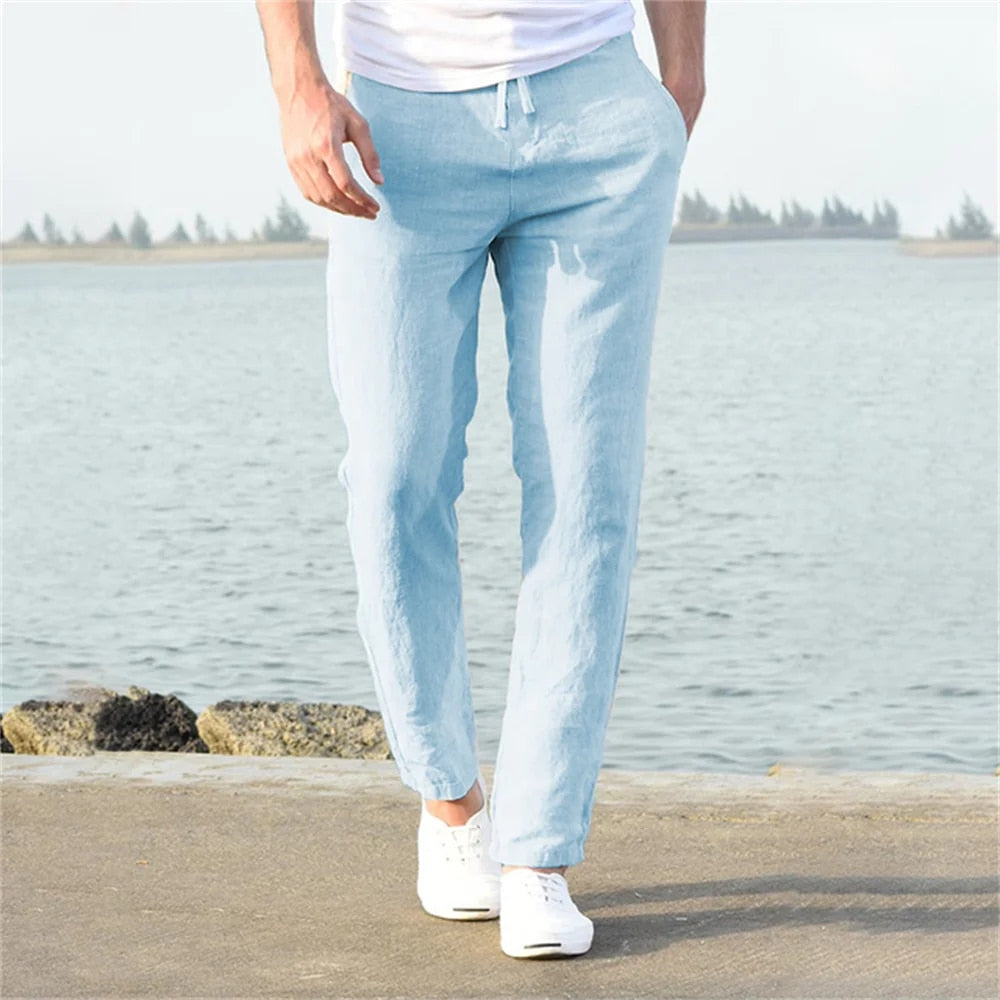 Męskie Spodnie Chinos Slim Fit Lekki Komfort i Styl