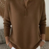 Damski Sweter Jesienny Elegancki Czarny