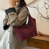 Elegancka Torebka Damska Hobo z Kokardką Minimalistyczna