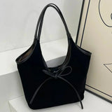 Elegancka Torebka Damska Hobo z Kokardką Minimalistyczna