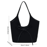 Elegancka Torebka Damska Hobo z Kokardką Minimalistyczna