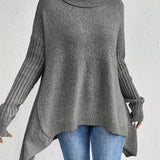 Damski Sweter Jesienny Elegancki Zielony