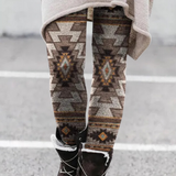 Legginsy Boho z Azteckim Wzorem