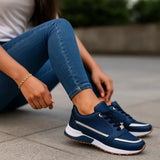 Damskie Sneakersy Sportowe na Platformie – Wygodne Buty Casual