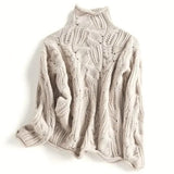 Damski Sweter Jesienny Camel