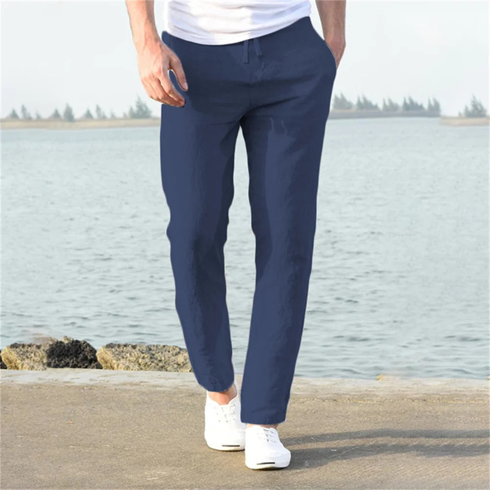 Męskie Spodnie Chinos Slim Fit Lekki Komfort i Styl