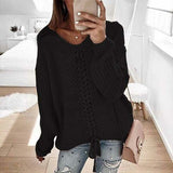 Dzianinowy Sweter Damski o Luźnym Kroju