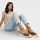 Espadryle na Koturnie z Regulowanym Paskiem