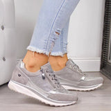 Damskie sneakersy na koturnie wygodne buty sportowe