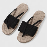 Damskie Klapki Boho Plecione Letnie Casual
