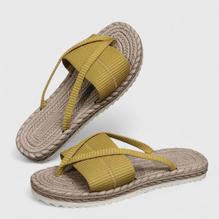 Damskie Klapki Boho Plecione Letnie Casual