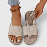 Damskie Klapki Boho Plecione Letnie Casual