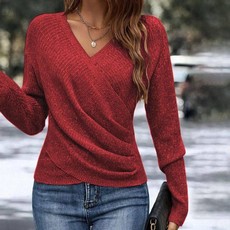 Damski Sweter Jesienny Elegancki Zielony Heritage