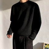 Męski Sweter Oversize Dzianinowy Komfortowy Styl