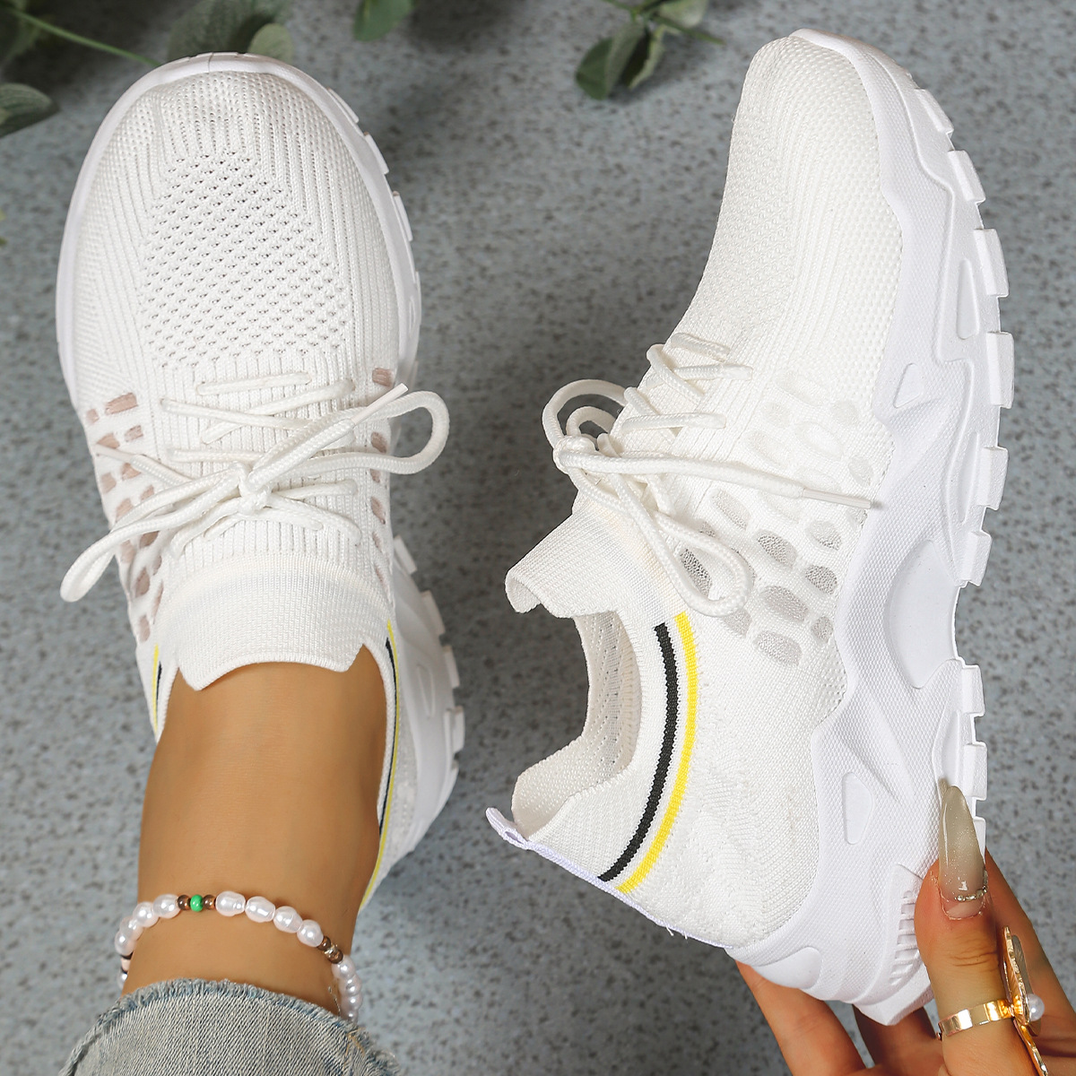 Damskie Sneakersy Sportowe na Platformie Casual Modne