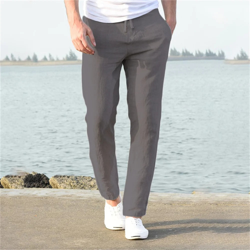 Męskie Spodnie Chinos Slim Fit Lekki Komfort i Styl