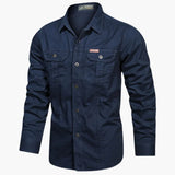 Męska Koszula Casual Slim Fit z Kieszeniami Komfort i Styl na Co Dzień