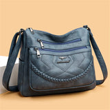 Torebka Damska Crossbody Vintage z Plecionym Detalem