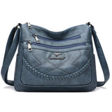 Torebka Damska Crossbody Vintage z Plecionym Detalem