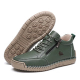 Wygodne sneakersy z bocznym zamkiem, szeroka stopa