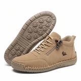 Wygodne sneakersy z bocznym zamkiem, szeroka stopa