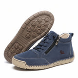 Wygodne sneakersy z bocznym zamkiem, szeroka stopa