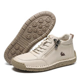 Wygodne sneakersy z bocznym zamkiem, szeroka stopa