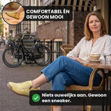 Wygodne sneakersy z bocznym zamkiem, szeroka stopa