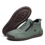 Wygodne sneakersy z bocznym zamkiem, szeroka stopa